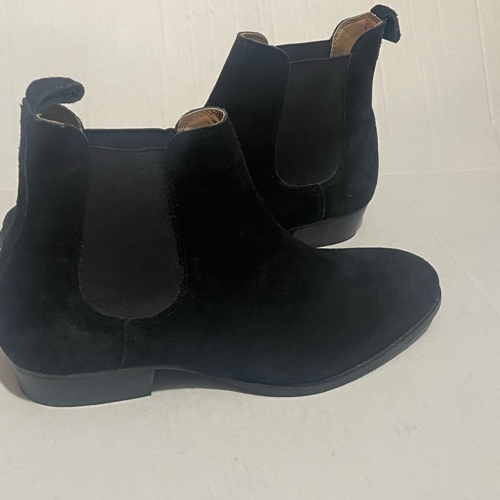 Topman Shoes size 10 (44) black Suede leather Boots - Picture 8 of 8